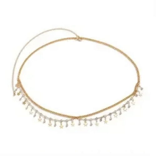 Golden Drop Charm Waist Chain – Ethnic Belly Chain for Women