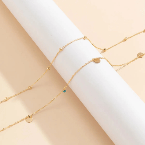 Golden Drop Charm Waist Chain – Ethnic Belly Chain for Women