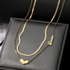 Golden Love Layered NecklaceGolden Love Layered Necklace