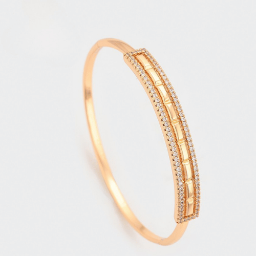 Golden Grace Crystal Bangle