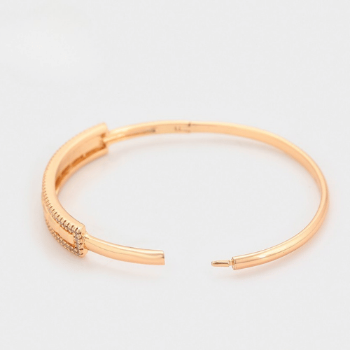 Golden Grace Crystal Bangle